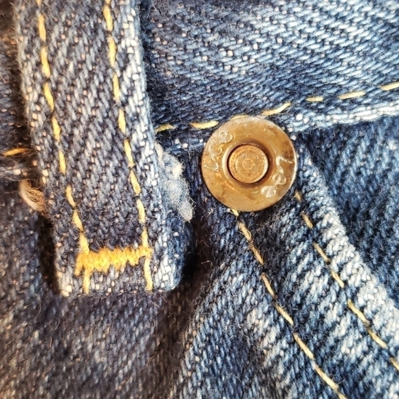 VINTAGE Lee USA High Rise Denim Cut Offs 24" Waist - Picture 13 of 13